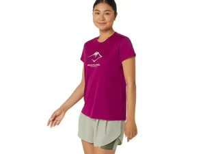 ASICS Kleding | Trail running>FUJITRAIL LOGO SS TOP Blackberry