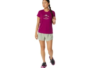 ASICS Kleding | Trail running>FUJITRAIL LOGO SS TOP Blackberry