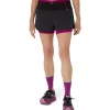 ASICS Kleding | Trail running>FUJITRAIL 2-N-1 SHORT Performance Black/Blackberry