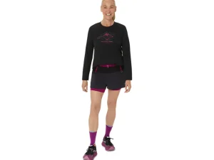 ASICS Kleding | Trail running>FUJITRAIL 2-N-1 SHORT Performance Black/Blackberry