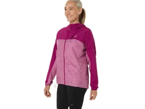 ASICS Kleding | Trail running>FUJITRAIL PACKABLE JACKET Soft Berry/Blackberry
