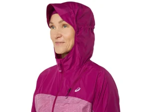 ASICS Kleding | Trail running>FUJITRAIL PACKABLE JACKET Soft Berry/Blackberry