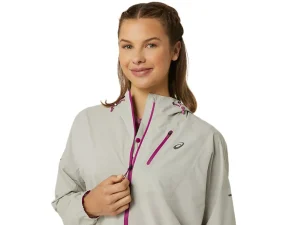 ASICS Kleding | Trail running>FUJITRAIL WATERPROOF JACKET Birch