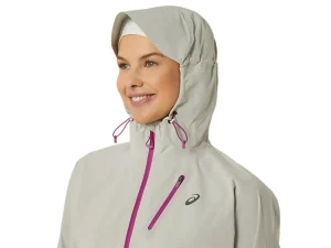 ASICS Kleding | Trail running>FUJITRAIL WATERPROOF JACKET Birch