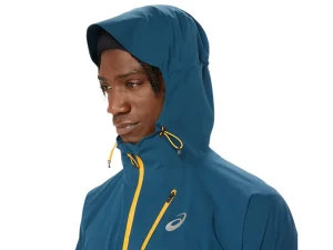 ASICS Kleding | Trail running>FUJITRAIL WATERPROOF JACKET Magnetic Blue