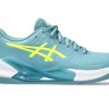ASICS Tennisschoenen | Tennis>GEL-CHALLENGER 14 INDOOR Gris Blue/Safety Yellow