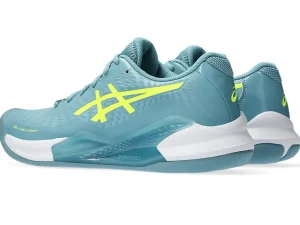 ASICS Tennisschoenen | Tennis>GEL-CHALLENGER 14 INDOOR Gris Blue/Safety Yellow