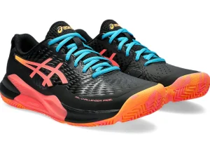 ASICS Padel | Padel>GEL-CHALLENGER 14 PADEL Black/Blazing Coral