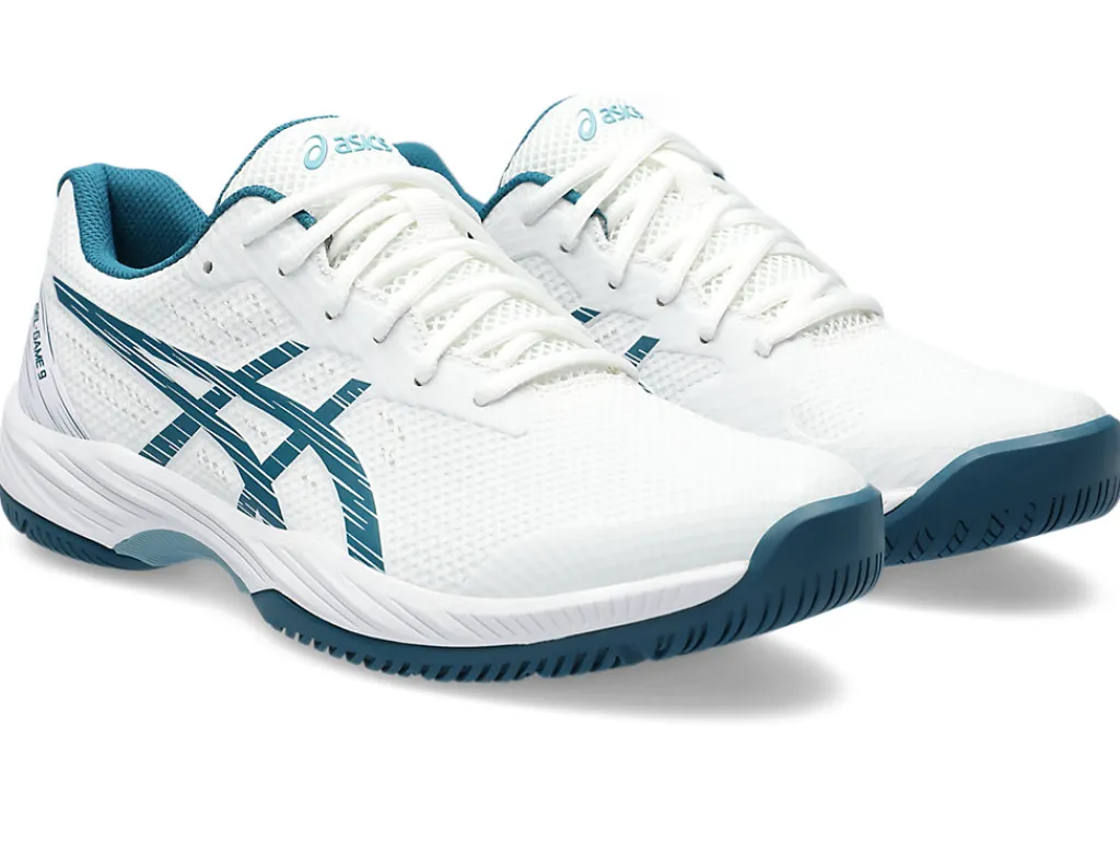 gelgame__1-5.webp ASICS Tennisschoenen | Tennis>GEL-GAME 9 White/Restful Teal