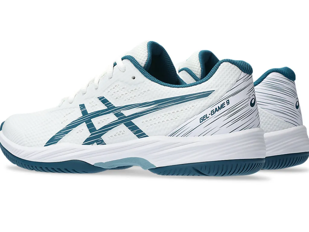 gelgame__2-5.webp ASICS Tennisschoenen | Tennis>GEL-GAME 9 White/Restful Teal