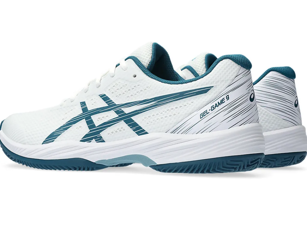 gelgame__clayoc_2-2.webp ASICS Tennisschoenen | Tennis>GEL-GAME 9 CLAY/OC White/Restful Teal