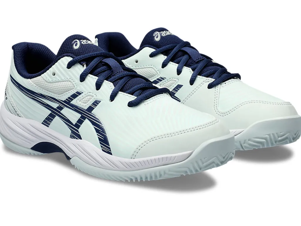 gelgame__gs_clayoc_1-1.webp ASICS Tennisschoenen | Tennis>GEL-GAME 9 GS CLAY/OC Pale Mint/Blue Expanse