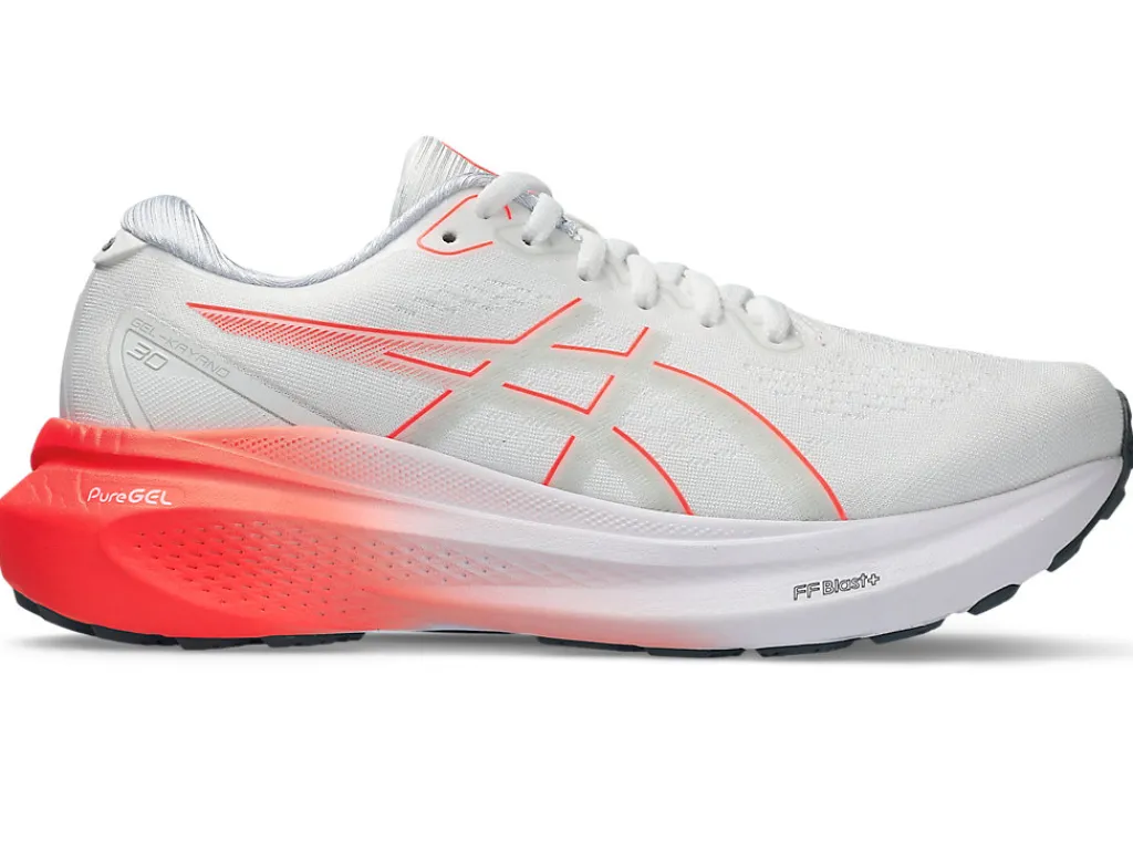 gelkayano__0-22.webp ASICS GEL-KAYANO™ | Hardloopschoenen>GEL-KAYANO 30 White/Sunrise Red
