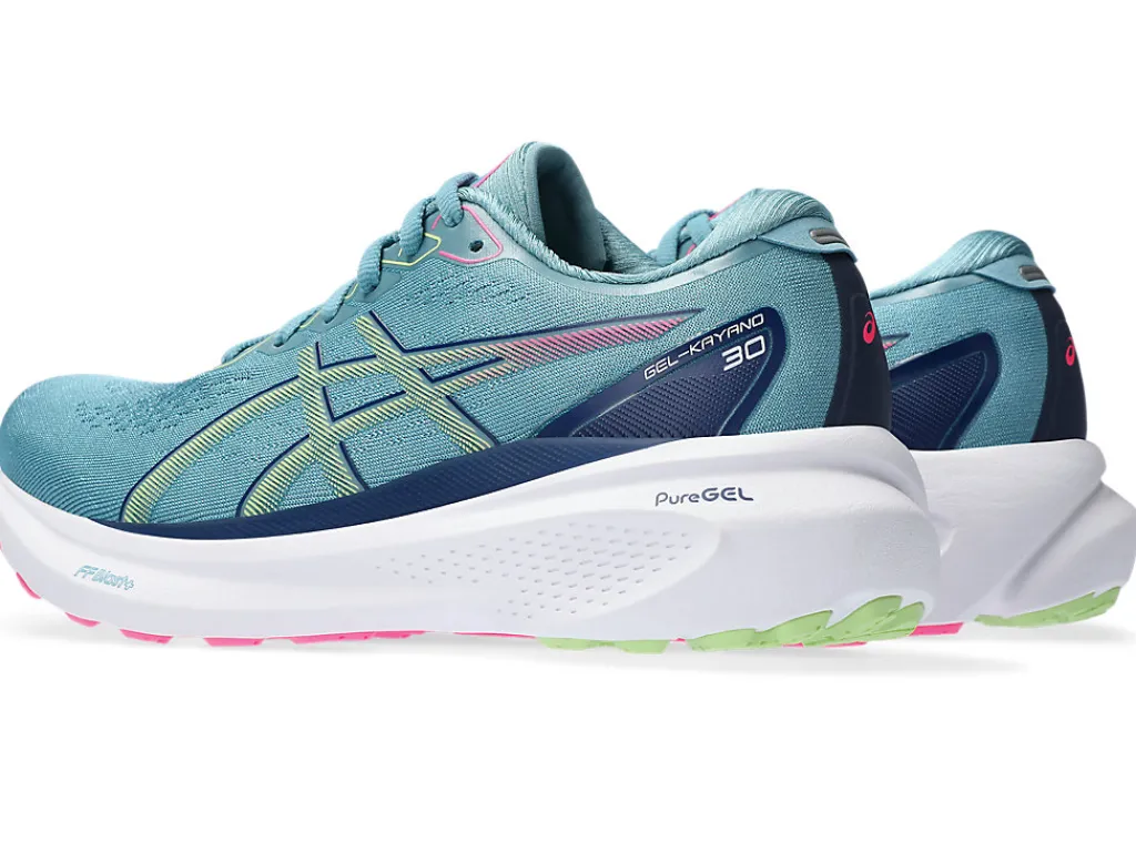 gelkayano__2-6.webp ASICS GEL-KAYANO™ | Hardloopschoenen>GEL-KAYANO 30 Gris Blue/Lime Green