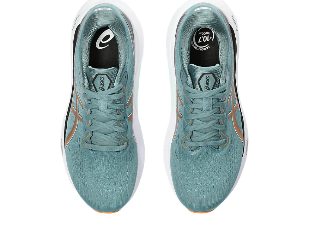 gelkayano__5-12.webp ASICS GEL-KAYANO™ | Hardlopen>GEL-KAYANO 30 Foggy Teal/Bright Orange