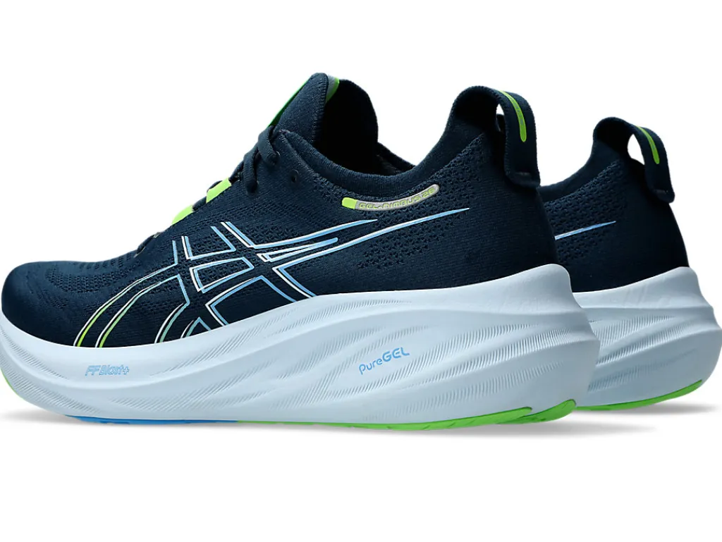 gelnimbus__2.webp ASICS Hardloopschoenen | Hardlopen>GEL-NIMBUS 26 French Blue/Electric Lime