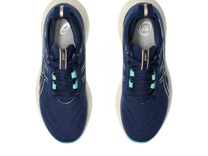 ASICS GEL-NIMBUS™ | Hardloopschoenen>GEL-NIMBUS 26 Blue Expanse/Aurora Green