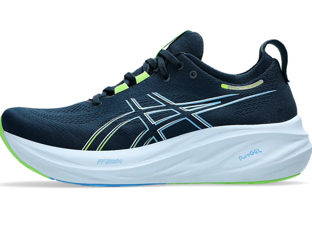 gelnimbus__7.webp ASICS Hardloopschoenen | Hardlopen>GEL-NIMBUS 26 French Blue/Electric Lime