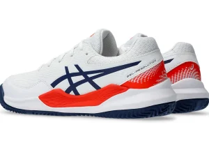 ASICS GEL-RESOLUTION™ | Tennisschoenen>GEL-RESOLUTION 9 GS CLAY White/Blue Expanse