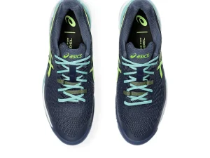 ASICS Padel | Schoenen>GEL-RESOLUTION 9 PADEL Thunder Blue/Electric Lime