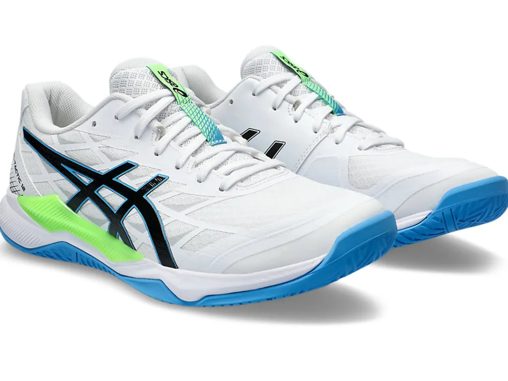 geltactic__1.webp ASICS Squash & badminton | Handbal>GEL-TACTIC 12 White/Lime Burst