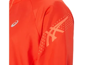 ASICS Kleding | Hardlopen>ICON JACKET True Red/Sunrise Red