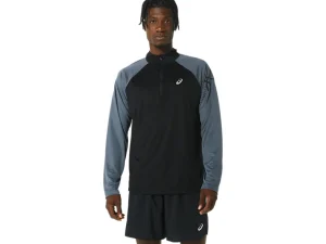 ASICS Kleding | Jassen en vesten>ICON LS 1/2 ZIP Performance Black/Carrier Grey