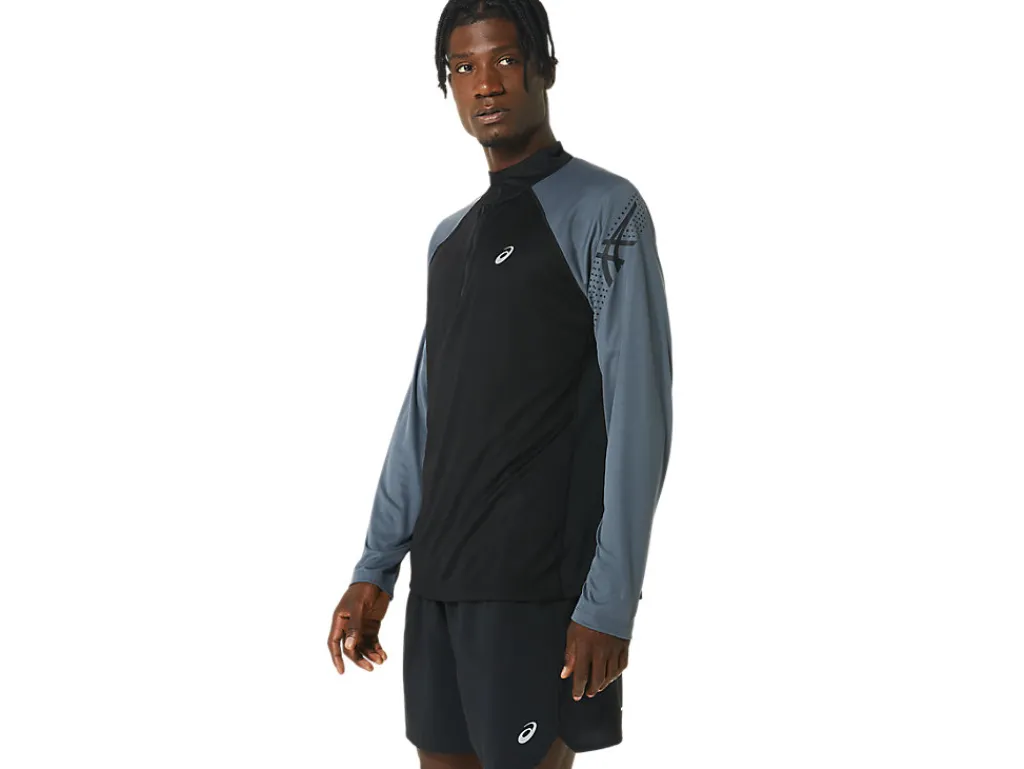 icon_ls__zip_2.webp ASICS Kleding | Jassen en vesten>ICON LS 1/2 ZIP Performance Black/Carrier Grey