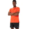 ASICS Kleding | Hardlopen>ICON SS TOP True Red/Sunrise Red