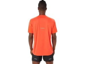 ASICS Kleding | Hardlopen>ICON SS TOP True Red/Sunrise Red