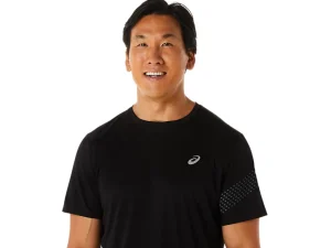 ASICS Kleding | Hardlopen>ICON SS TOP Performance Black/Carrier Grey