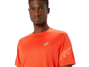 ASICS Kleding | Hardlopen>ICON SS TOP True Red/Sunrise Red