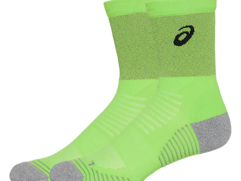 liteshow_run_crew_sock_1-1.webp ASICS Hardlopen | Sokken>LITE-SHOW RUN CREW SOCK Lime Burst