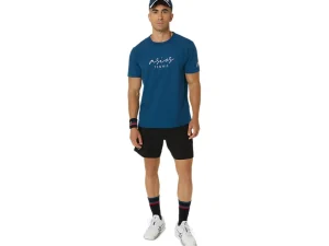 ASICS Kleding | Shirts met korte mouwen>MEN CLASSIC GRAPHIC TEE Mako Blue