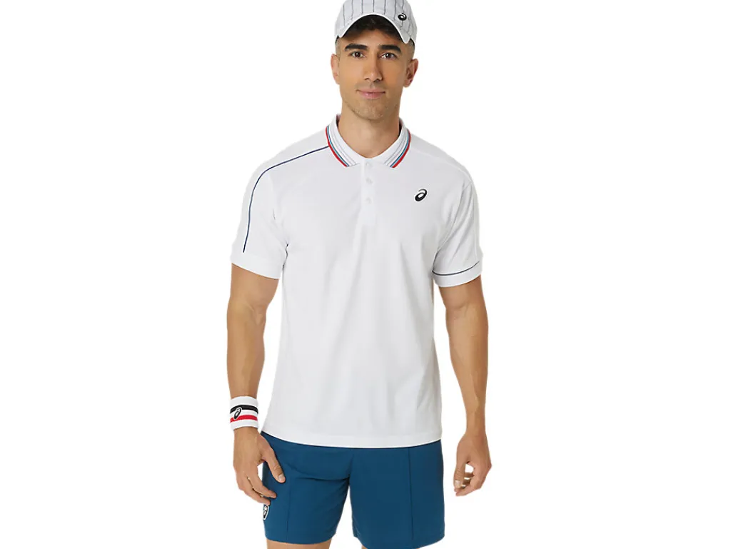 men_classic_poloshirt_0.webp ASICS Kleding | Shirts met korte mouwen>MEN CLASSIC POLO-SHIRT Brilliant White