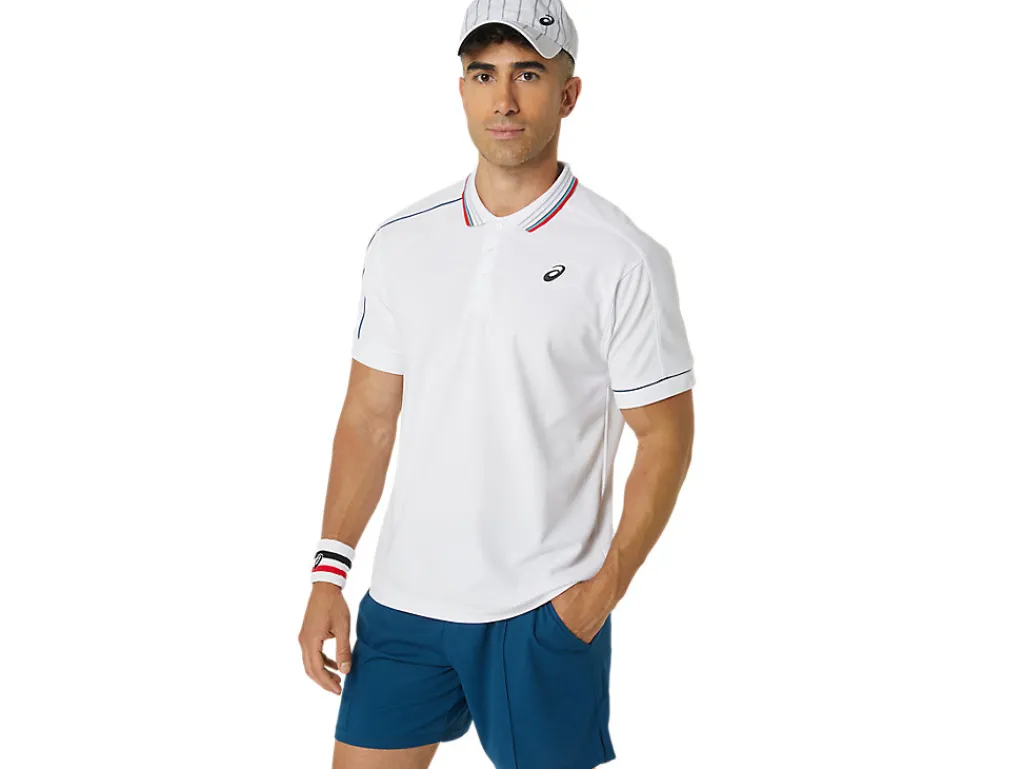 men_classic_poloshirt_2.webp ASICS Kleding | Shirts met korte mouwen>MEN CLASSIC POLO-SHIRT Brilliant White