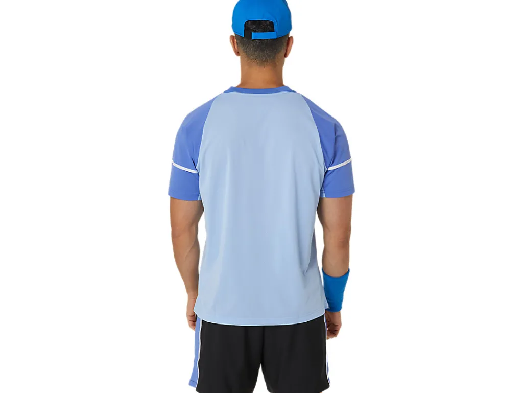 men_game_ss_top_1-1.webp ASICS Kleding | Shirts met korte mouwen>MEN GAME SS TOP Sapphire