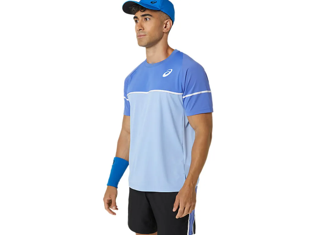 men_game_ss_top_2-1.webp ASICS Kleding | Shirts met korte mouwen>MEN GAME SS TOP Sapphire