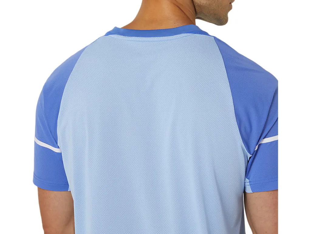 men_game_ss_top_3-1.webp ASICS Kleding | Shirts met korte mouwen>MEN GAME SS TOP Sapphire