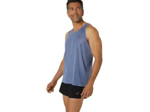ASICS Kleding | Hardlopen>METARUN SINGLET Denim Blue