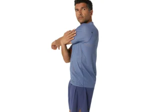 ASICS Kleding | Hardlopen>METARUN SS TOP Denim Blue
