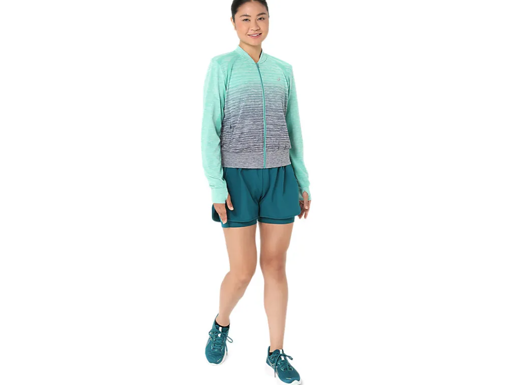 nagino_run_seamless_jacke_7.webp ASICS Kleding | Hardlopen>NAGINO RUN SEAMLESS JACKET Aurora Green/Blue Expanse