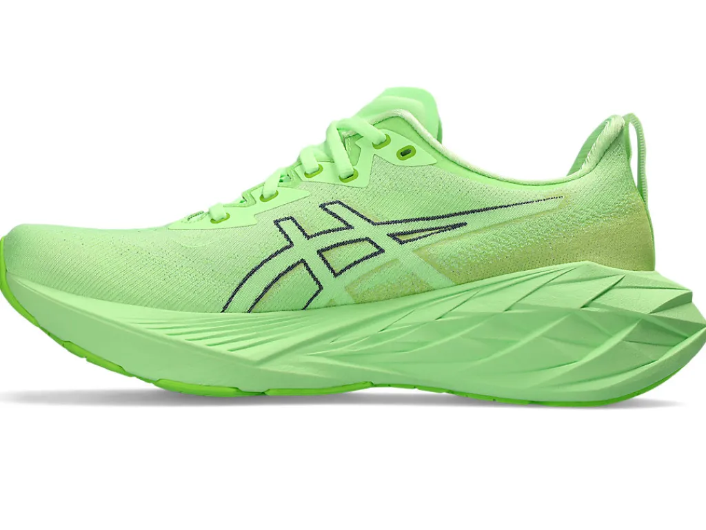 novablast__3-4.webp ASICS NOVABLAST™ | Run faster>NOVABLAST 4 Illuminate Green/Lime Burst