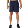 ASICS Shorts | Broeken>OMEGA 7IN SHORT Peacoat/Brilliant White