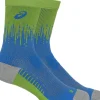 ASICS Kleding | Hardlopen>PERFORMANCE RUN SOCK CREW Waterscape/Electric Lime