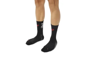 ASICS Hardlopen | Sokken>PERFORMANCE RUN SOCK CREW Performance Black/Sunrise Red