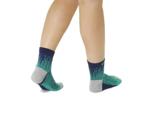 ASICS Hardlopen | Sokken>PERFORMANCE RUN SOCK QUARTER Aurora Green/Blue Expanse