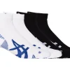 ASICS Kleding | Sokken>2PPK CUSHION RUN QUARTER SOCK Performance Black/Brilliant White