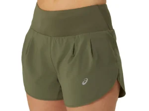 ASICS Kleding | Hardlopen>ROAD 3.5IN SHORT Mantle Green
