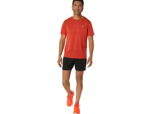 ASICS Kleding | Hardlopen>ROAD SS TOP True Red/Spice Latte